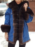 Fur One Denim Long Long Sleeve Jacket