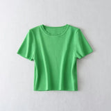 Short Style Ice Silk Knitting 3519025 In Summer-Outfit