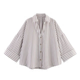 New Women's Fashion Set Simple Linen-Blend Long-Sleeved