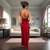 Summer New Solid Color Collar Folds To Repair Height Open Sexy Long