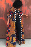 Geommetric Print Africa Long