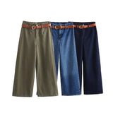 New Autumn Jeans With High Waist, Wide Legs And Ankles 1889171-Outfit