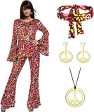 Halloween Women's Print Tops T Hongha Horn Pants Set +