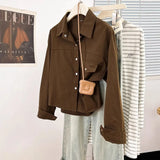Retro Red Thin Shirt Coat Women's Spring And Autumn Design Small Shirt Casual Loose Long-Sleeved