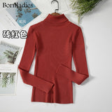2022 Basic Turtleneck Women Sweaters Autumn Winter Tops Slim Women Pullover Knitted Sweater Jumper Soft Warm