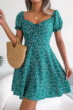 Floral Drawstring A-Line