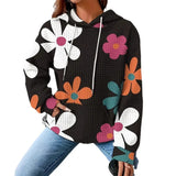 New Hooded Jacket Digital Print Casual Women's