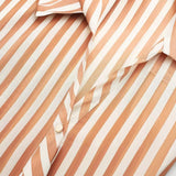 New Street Style Casual Loose Single-Breasted Striped Shirt 9878098-Outfit