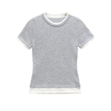 Homemade New Women's Classic Fashion Double T-Shirt