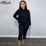 Streetwear 2 Two Piece Sets Womens Winter Outifits 2021 Sweatsuits For Women Long Sleeve Top Pants Skinny Matching