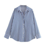 New Multi-Color Loose Casual Version Of The Provincial Silk Long-Sleeved Shirt
