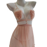 Pajamas Flower Three-Dimensional Pajamas Pentant Lovely Lovely Sexy Net纱 Ajamas