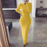Dress Black Long Sleeve Plus Size Clothing Autumn Winter Fashion Twist Knitted Jumper Sweater Dresses For Women Casual