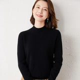 and Winter Pure Cashmere Turtleneck Sweater Women Casual Soft Elegant Sweater Knitted Pullover New Top Pull Femme