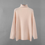 Warm Cashmere Sweater Women 2020 New Soft Crimped Neckline Loose Pullovers Korean Coffe Khaki Knitted Female