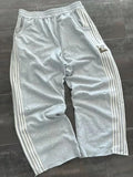 Trousers For Men And Women Ins Cotton Heavy Baggy Wide-Legged Trousers Side Striped Trousers Straight Trousers With Falling Feeling-Outfit