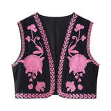 New Simple Embroidered Cardigan Vest 6895023-Outfit