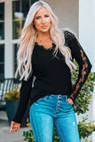 Lace Scalloped V-Neck