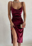 Sexy Straps Slit Midi