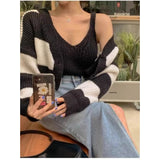 Knitted Suit For Women In Spring And Autumn 2024 New Age-Reducing Short Sweater Two-Piece Set-Outfit