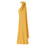 Explosive Women's Temperament Lightly Exposed Back Ribbon Hanging Neck