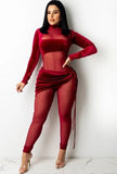 Party Sexy Mesh Patch Velour Tight