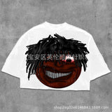 T-Shirt Five-Sleeved Loose Hip-Hop Top Tide Brand