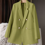 And Autumn Small Suit Jacket Women 2025 New Korean Version Of Loose Leisure Net Red Coffee-Color Suit Women's