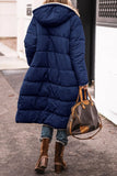 Solid Hooded Cotton Suit Long Sleeve Double-Sided Winter Warm Shirt Coat Cotton