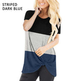 T-shirt Women Summer Tie Tops Tee Casual Simple Short Sleeve Female tshirt Large Size Women Clothes camisetas