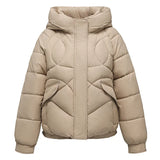 Thicker Bread Clothes Short Down Cotton-Padded Clothes Women Small Autumn And Winter Coat Cotton-Padded Jacket Mother Women's Thin Cotton Clothes-Outfit