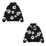 Tide Brand Foam Print Loose Sweater Y2K Hip Hop Street Suit For Men And Women-Outfit