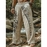 Fashion Loose-Fitting Broad Leg Trousers Digital Print Z A Variety Of Pattern Pattern Spring And