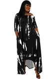 Casual Print Irregular Long