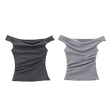 New Wrinkle Design Slim Fashion Blouse 8236565-Outfit