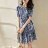 Dresses Women Summer New Floral All-match Retro Classic Fashion Vestido Mujer Elegant Female Casual Streetwear