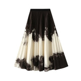Color Bred Faded Bvy Dress Autumn Dress Loose Umbrella Skirt Hanging Feeling Large Skirt