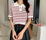 T-Shirts For Summer POLO Shirts 2025 New Thin Ice Silk Knitted Loose Short-Sleeved Thin