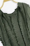 Pearl Accordion Pleated Tie Waist