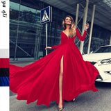 Hot Wheat New Dress Ebay Milk Silk Sexy V Long Sleeve