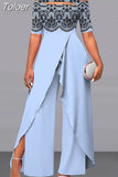 Women Summer Jumpsuit Elegant Short Sleeve Loose Casual One Piece Wide Legs Pants Rompers Streetwear Office Lady 618-1-Outfit