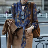Toloer Elegant Exquisite Beauty Green Collar Long-Sleeved Shirt Women Spring And Autumn Yangqi Small Sun Protection