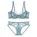 Red Bra Sexy Lace French Underwear Set Thin Boobs Big Boobs Small Female Pure