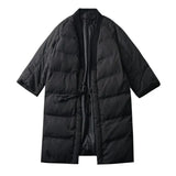 2023 New Spring Autumn V-collar Solid Color Black Big Size Cotton-padded Bandage Coat Women Jacket Fashion Tide
