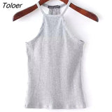 Women Bustier Crop Tops Sexy Off Shoulder Knitted Camis O Neck Elastic Tube Camis Female Knitting Camis Basic