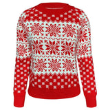 Top Jumper Knitwear Hot Christmas Santa Claus Xmas Printing Long Sleeve O-neck Christmas Knitting Pullover Women