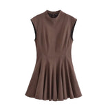 New Women's Collection Wave Wide Swing Mini Sleeveless
