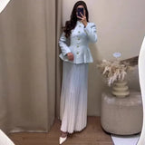 2025 New Fashion Stripe Sexy Umbilked T-Shirt Trouser Dress Suit