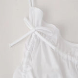 And Summer 2025 New Women's Street Fashion Bows Cotton Sling Vest