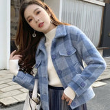 Mink Like Coat 2021 New Korean Women's Top Small Autumn And Winter Foreign Style Short